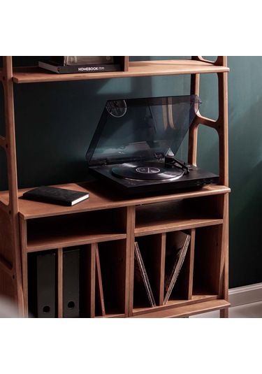 Woodesk Sage, Ahşap Kitaplık Ve Raf Ünitesi, 190x100, Tik Renk,