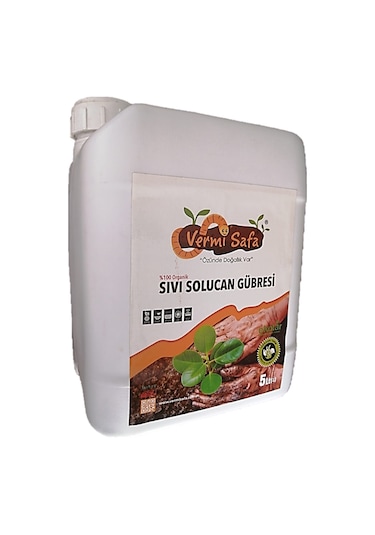 Organik Doğal vermisafa Konsantre Sıvı Solucan Gübresi 5 L