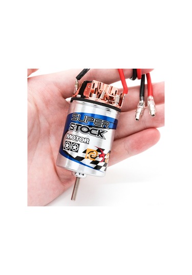 Yunboo 550 Fırçalı Motor, Tırmanma Arabaları İçin Yüksek Tork, Su Geçirmez Paslanmaz Çelik Kasa, Değiştirilebilir Karbon Fırçalar, 16 Dişli