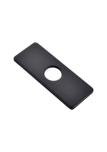 Novahub Siyah Gümüş Dekoratif Panel Tek Delikli Musluk Paslanmaz Çelik Siyah Siyah