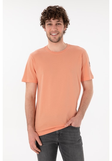 U.S. Polo Assn. Erkek Regular Fit Bisiklet Yaka Somon Basic Tişört 50305985-VR047 U.S. Polo Assn. Erkek Regular Fit Bisiklet Yaka Somon Basic Tişört 50305985-VR047