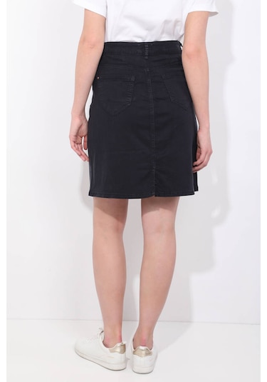 Blue White Kadın Lacivert Jean Etek Lacivert