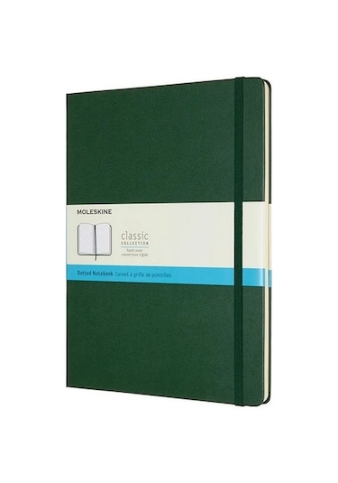 Moleskine Sert Kapak Defter Mersin Yeşili Noktalı - 19x25 - 9131