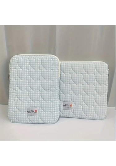 Elmpaly 15-15.6 İnç Blue Love Moda Dizüstü Bilgisayar Kılıfı Taşınabilir Şok Emici Mavi Aşk