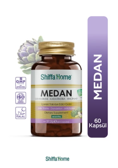 Shiffa Home Medan 60 Kapsül Bitkisel Takviye Edici Gıda