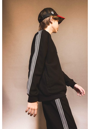 Defacto Erkek Çocuk Kolej Yaka Fermuarlı Bomber Ceket G1821a825aubk81 Siyah-bk81