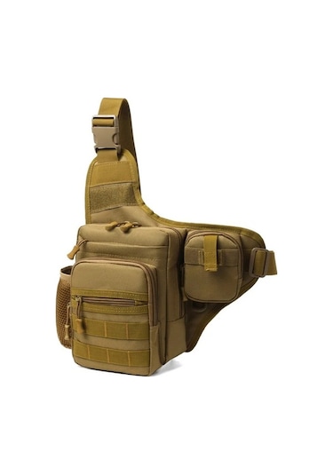 Maoyaya Jialan Kamp Tırmanma Çantası Göğüs Kılıfı - Erkek Bisiklet Kahverengi Kahverengi