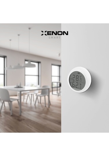 Xenon Smart Akıllı Dijital Termometre Zigbee Protokollü Isı ve Nem Ölçer (Higrometre) X7608
