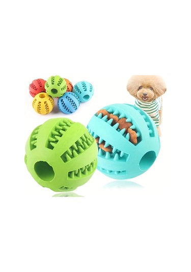 Fochsia Evcil Hayvan Diş Kaşıyıcı Karpuz Top Köpek Oyuncak 6 Cm Çap Mavi