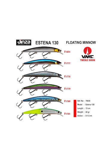Jinza Estena 130 Mm 22 Gr Maket Balık