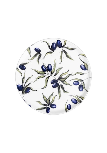 The Mia Olivos Ayaklı Servis Tabağı 10x30 Cm Ovs0010 Çok Renkli