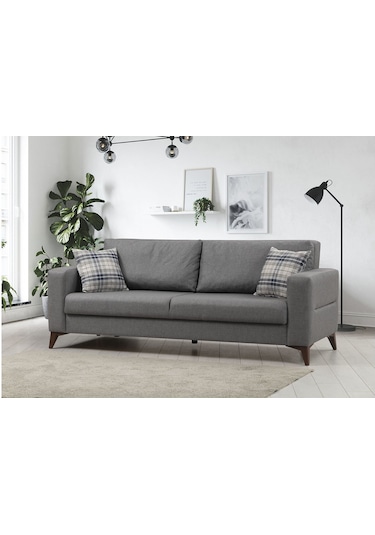 Kristal 3+3 Koltuk Takımı Koyu Gri