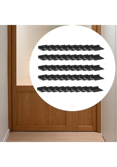 Suntek Magideal 50 Adet Kapı Köşe Contaları Köpük Pencere Siyah