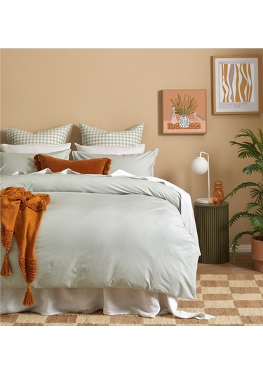 Mariposa Bohem Ahşap Yan Sehpa Yeşil