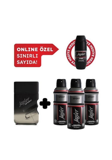 Jagler Sport Erkek Avantajlı Set Roll On Hediyeli