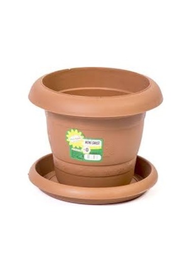 1 Adet Saksı 16.5Cm Yükseklik Çiçek Saksısı Plastik Kliteli Malze