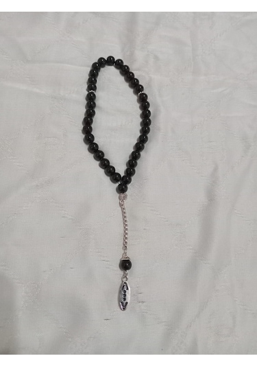 Çukur Uçlu Tesbih Siyah