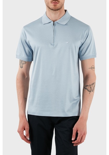 Emporio Armani Erkek Polo Yaka T Shirt Em001082 Af10017 U937 Mavi Mavi