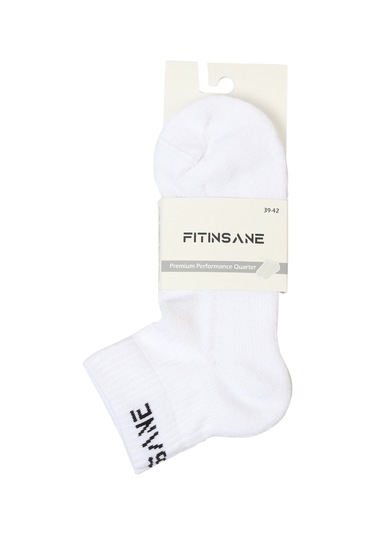 Premium Performance Quarter Beyaz Spor Çorap Beyaz