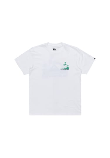 Quiksilver Palm Lınes Ss Beyaz Erkek Kısa Kol T-shirt 000000000102115151 Beyaz