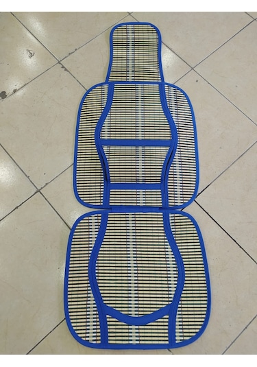 Oto Hasır Bambu Minder Ön İkili Takım Bel Destekli Terletmez Wf-1021-1