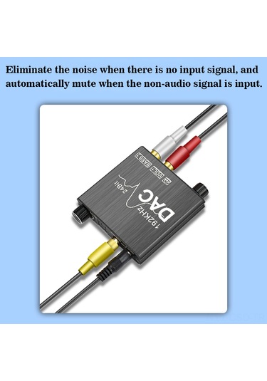 Samdoo Ay106 Dijital-analog Ses Dönüştürücü, Optik/coaksiyel Giriş, Bass Ayarı, Metal Kasa, 32-192khz Örnekleme Hızı