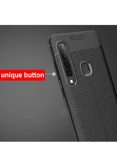 Galaxy A9 2018 Kilif Deri Desenli Kamera Korumali Silikon 493896154