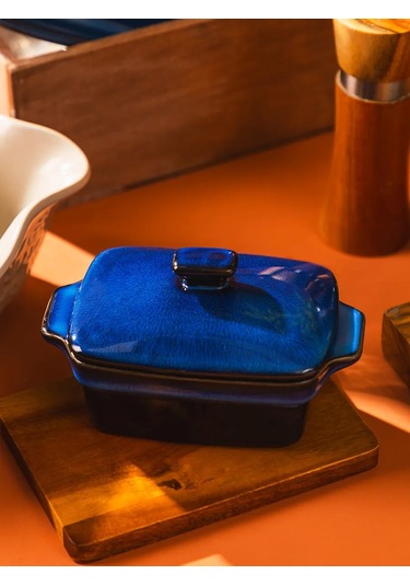 Agness Kaplamalı 250 Ml Fırın Kabı "reactıve Blue" 451852848 Mavi