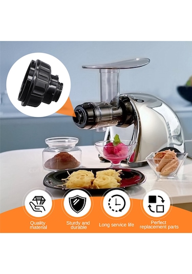 Xurunkeji Meyve Sıkacağı Yedek Parçaları, Omega Modelleri 8006 8003 8051 8061 8071 8091 8081 İçin Ayarlanabilir Uç Kapağı Siyah