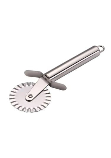Rotanev Paslanmaz Çelik Tırtıklı Pizza Mantı Hamur Kesici Kesme Bıçağı Hamur Şekillendirme Ruleti Metal