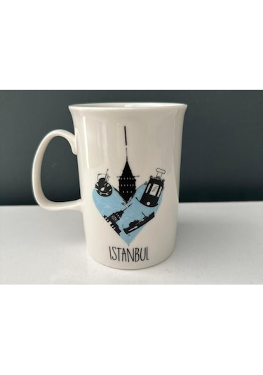 Decorium İstanbul Mavi Kupa Tekli