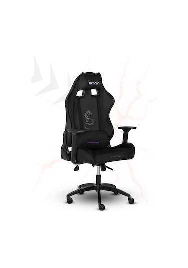 Rio Balerion Terletmez Kadife Kumaş Siyah Gaming Oyuncu Koltuğu - 22 Siyah