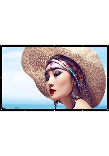 Samdoo H150 150 İnç 16:9 Arka Projektör Perdesi - Dacron Malzeme, Ev Sineması Ve Toplantılar İçin İç/dış Kullanım