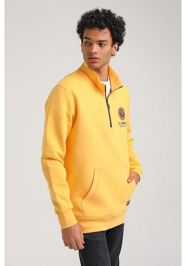 New World Polo Hardal Slim Fit Half-zip Sweatshirt 23fwm64064-hardal Hardal