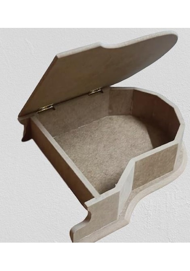 1448bng90274hobi Adn Dekoratif Piyano Kutu Ayaklı Ahşap Mdf Ham Cnc Kesim Model El Yapım