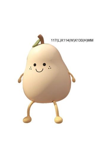 Eastmeeetwest--juhui Store 7 Renk Değiştiren Armut Gece Lambası Beyaz