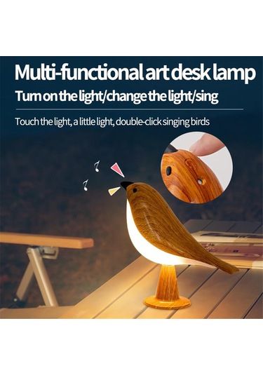 Küçük Kuş Masa Lambası, Şarj Edilebilir Kablosuz Masa Lambası Diğer