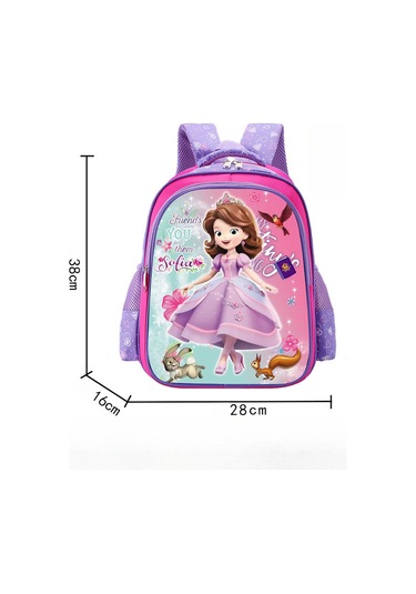 Zilinn Gül Kırmızısı Ve Mor Sophie Yeni Model İlkokul Çantası 1-3. Sınıf Çocuklar İçin Çizgi Film Karakterli Sırt Çantası, Sırt Çantası, Okul Çantası, Çocuk Çantası Desenli