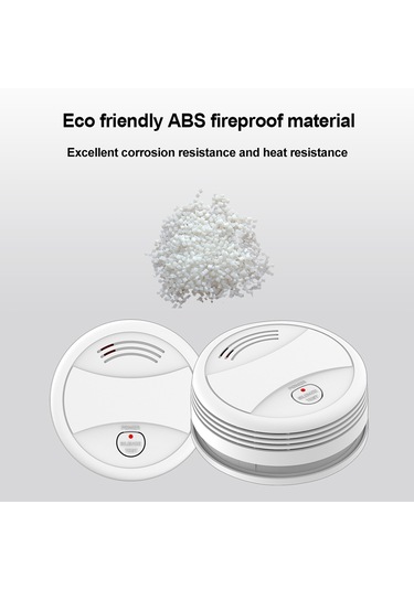 Duman Dedektörü En14604 Pille Çalışan Canlı Flaş Ve Beyaz