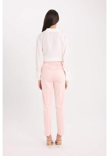 DeFacto Sigaret Saten Kumaş Pantolon Normal Bel Düz Paça J8743AZ25SMPN638