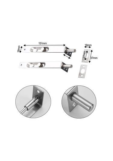 6 İnç Kapı Gömme Cıvatası Hırsızlığa Karşı Cıvata Mandalı Kapı Cıvatası