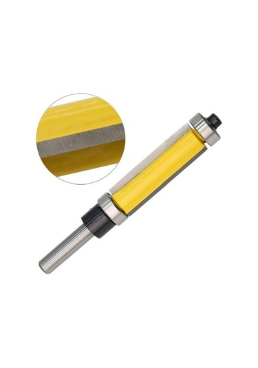 Sones Çift Rulmanlı Kesme Bıçağı Ağaç İşleme Freze Kesici, Stil: 1/4x1/2x25cm Siyah