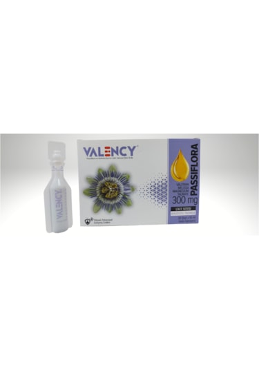 Valency Passiflora Ahududu Özlü Likit Takviye Edici Gıda 20 x 10 ML