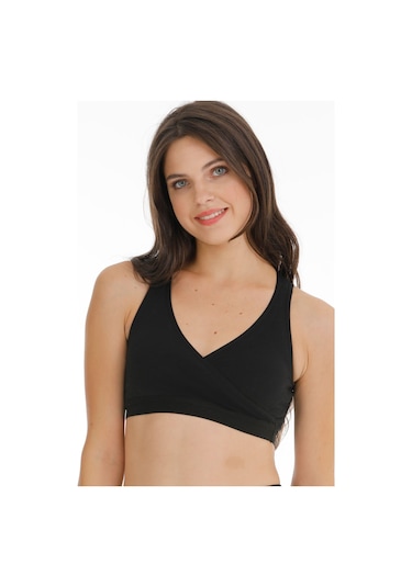 Par Lingerie Hamile Emzirme Büstiyeri Sporcu Siyah