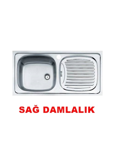 Teka Ebm 45 Sağ Damlalıklı Paslanmaz Çelik Eviye