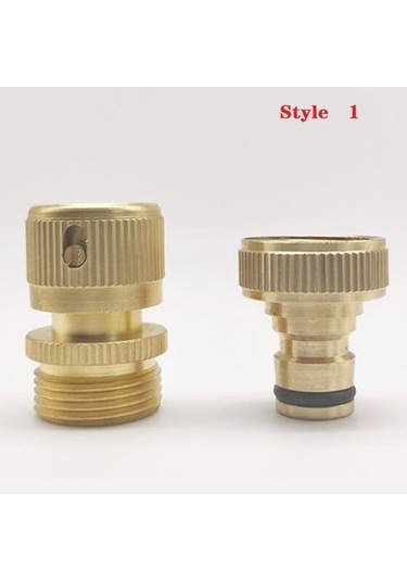 Betty Becky Bahçe Hortumu Hızlı Bağlantı Seti Bakır 3/4 Inç Dişi Erkek Konnektör Musluk Hortum Bağlayıcı 6095 Diğer