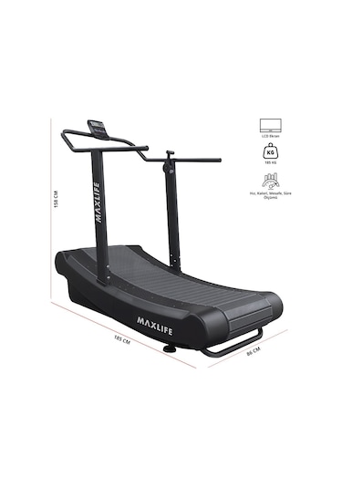 Max Life Self Propelled Curve Koşu Bandı