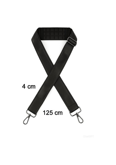 Deri Çanta Omuz Askısı Gri Metal Kancalı Ortopedik Destekli 8683255013975