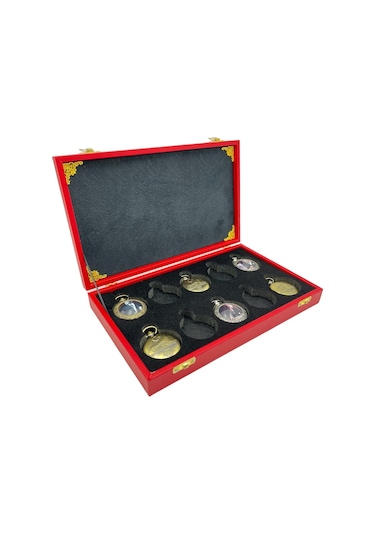 Cep Saati Koleksiyon Kutusu 10 Lu Deri Kırmızı