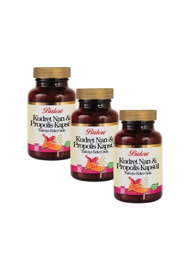 Balen Kudret Narı Propolis 375mg 60 Kapsül 3 Adet